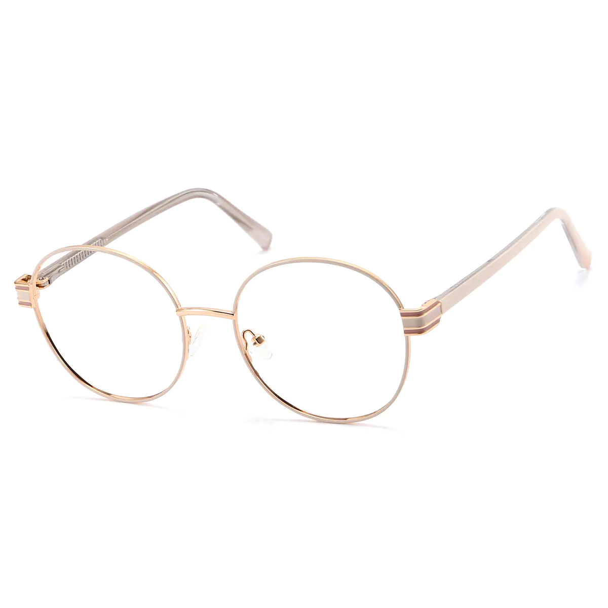 Round White Eyeglasses