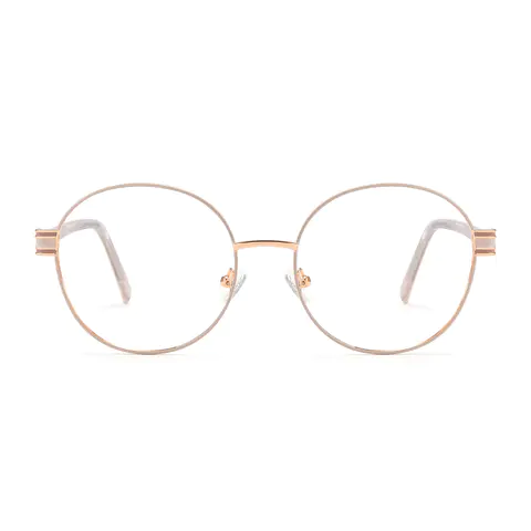 Round White Eyeglasses