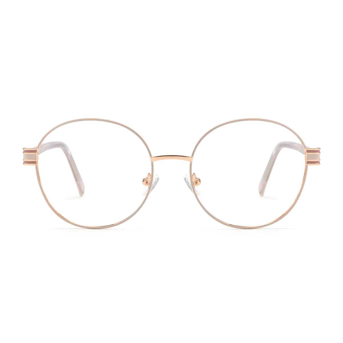 Round White Eyeglasses