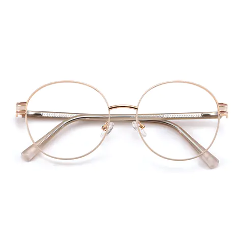 Round White Eyeglasses
