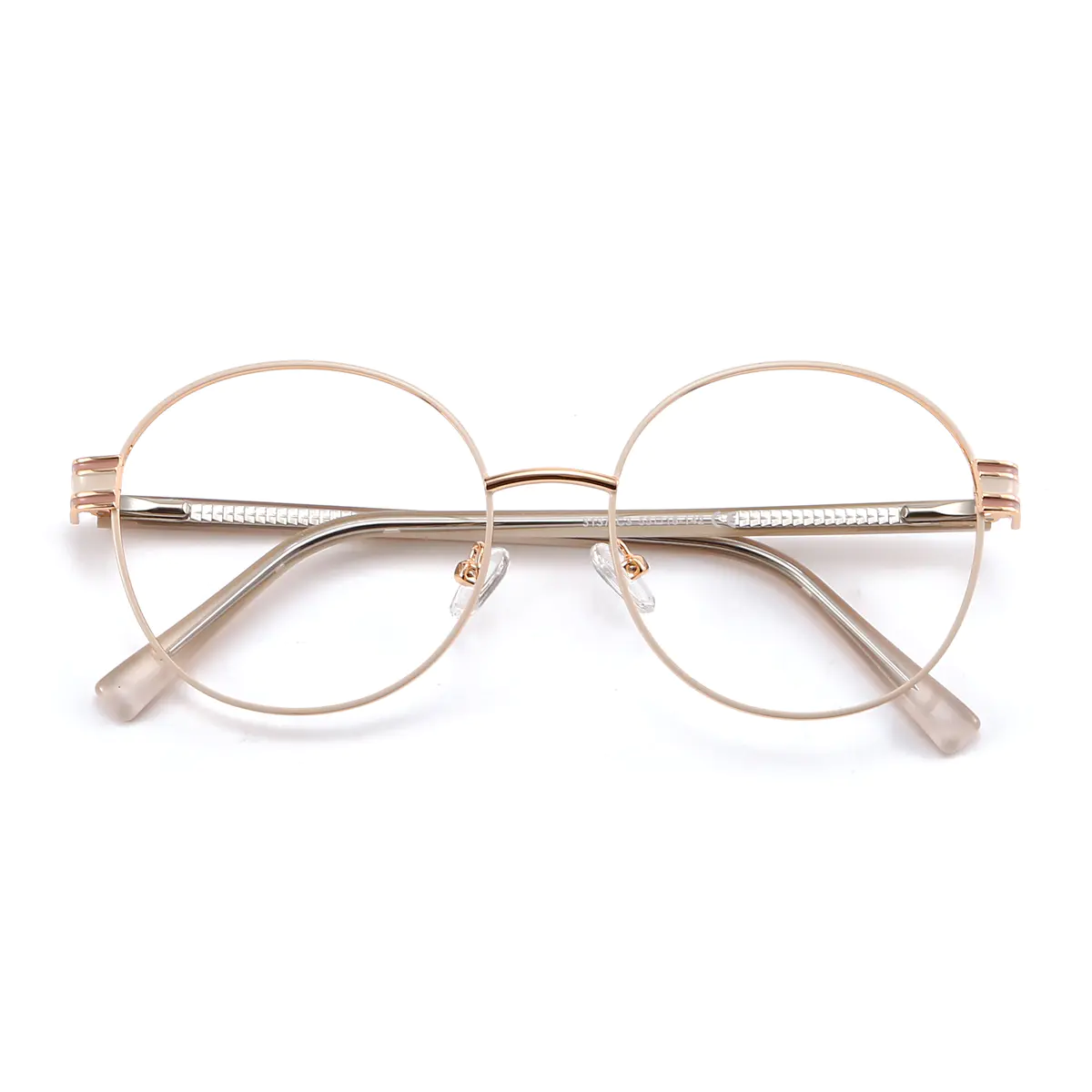 Round White Eyeglasses