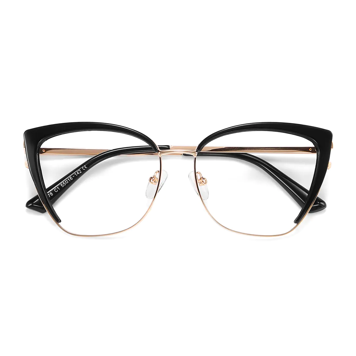 Cat-eye Black Eyeglasses