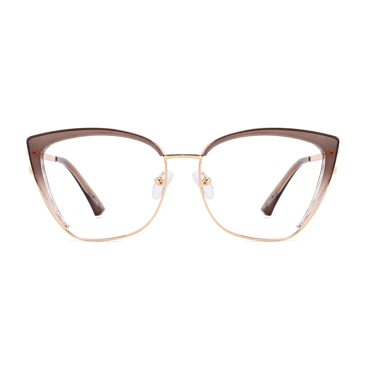 Cat-eye Light Brown Eyeglasses