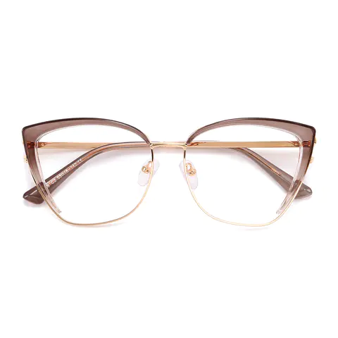 Cat-eye Light Brown Eyeglasses