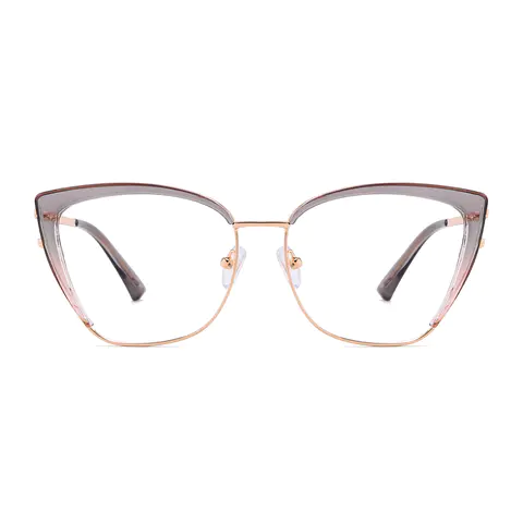 Cat-eye Gradient Gray Eyeglasses