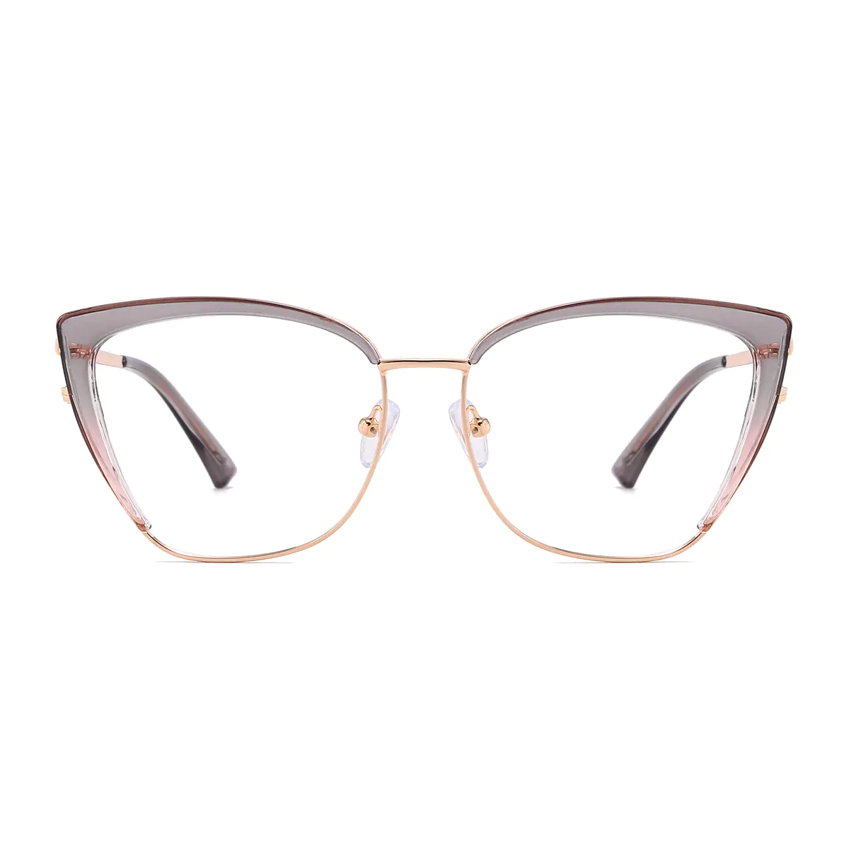 Cat-eye Gradient Gray Eyeglasses