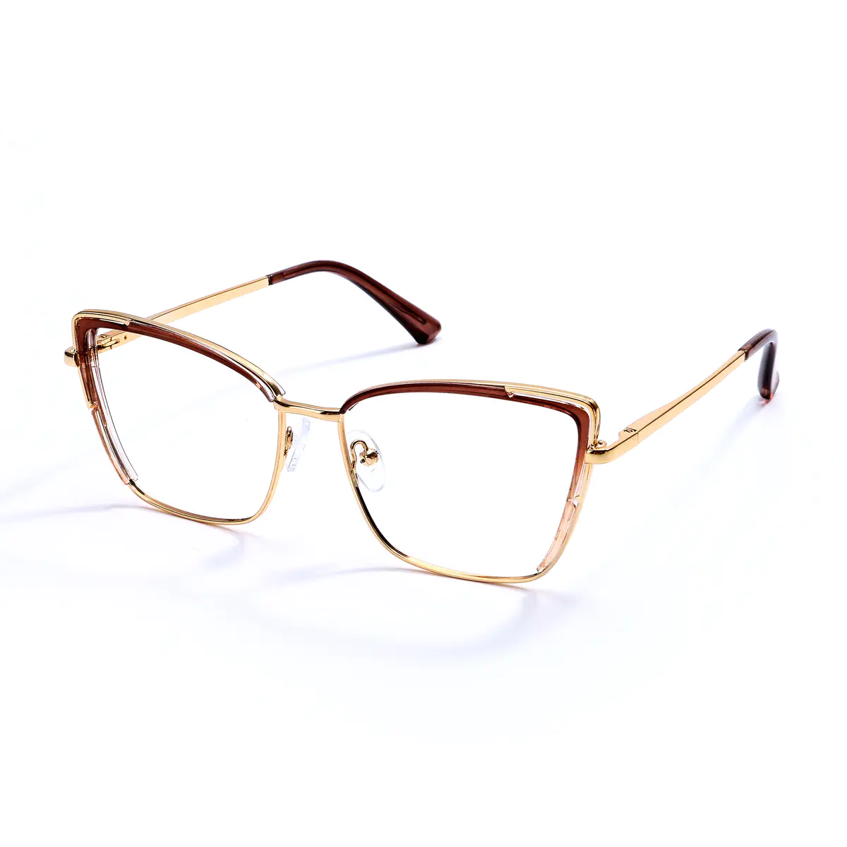 Cat-eye Light Brown Eyeglasses