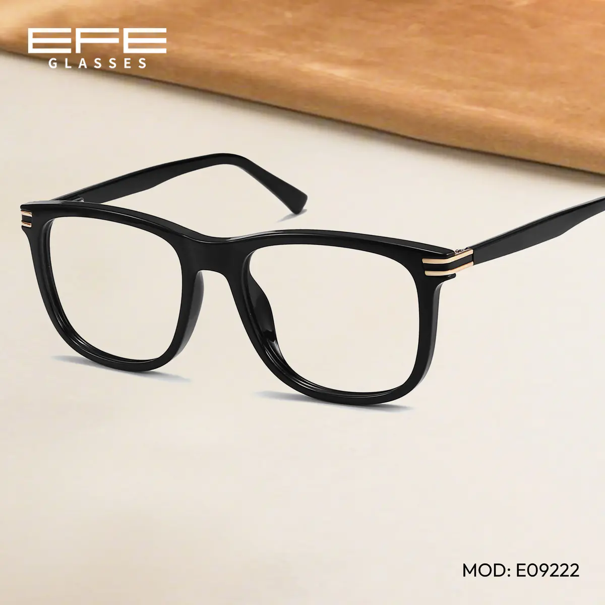 Square Striped Eyeglasses