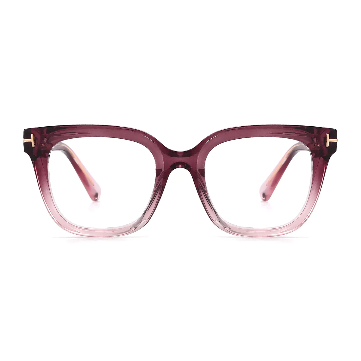Square Gradient Pink Eyeglasses