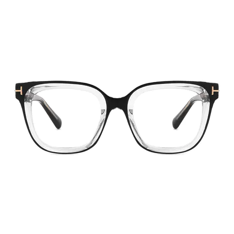 Square Black Eyeglasses