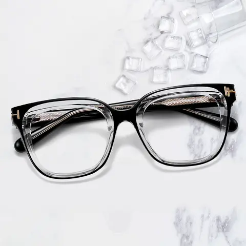 Square Black Eyeglasses