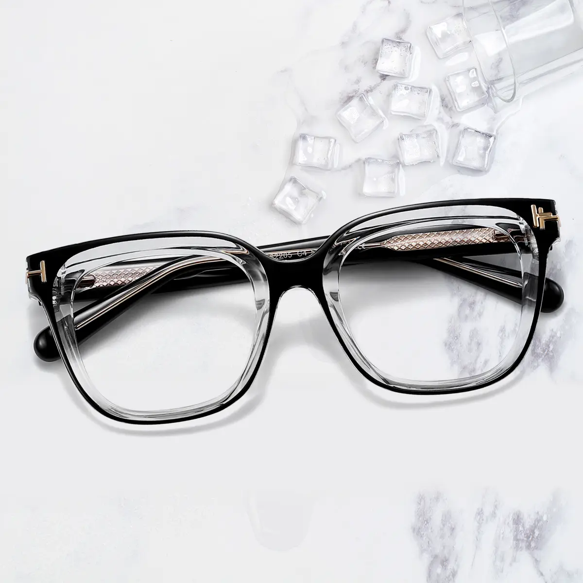 Square Black Eyeglasses