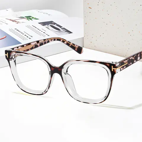 Square Ivory Tortoiseshell Eyeglasses