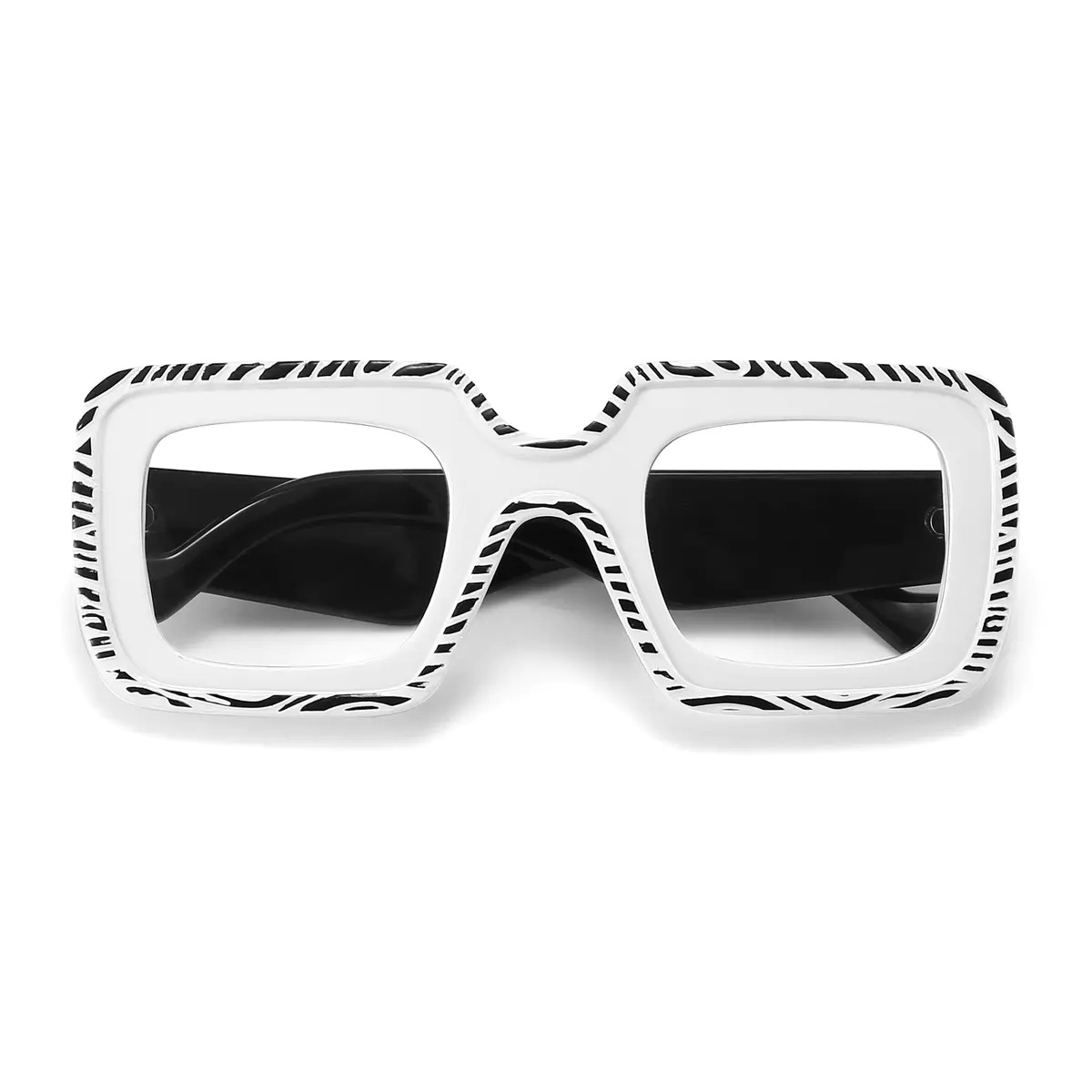 Square White Eyeglasses