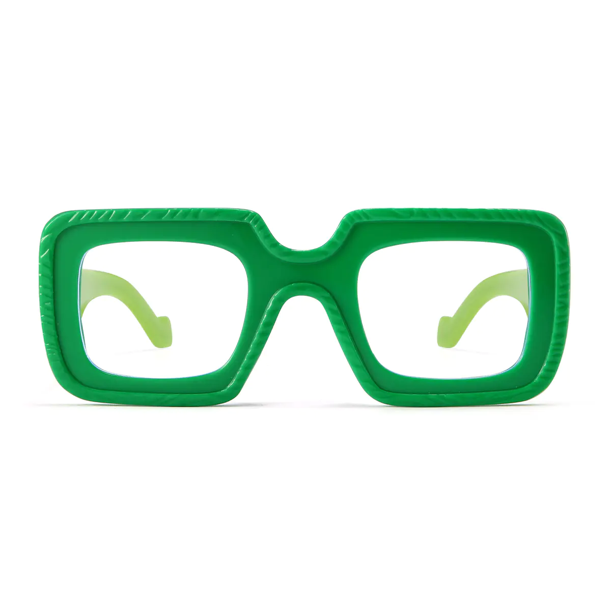 Square Green Eyeglasses
