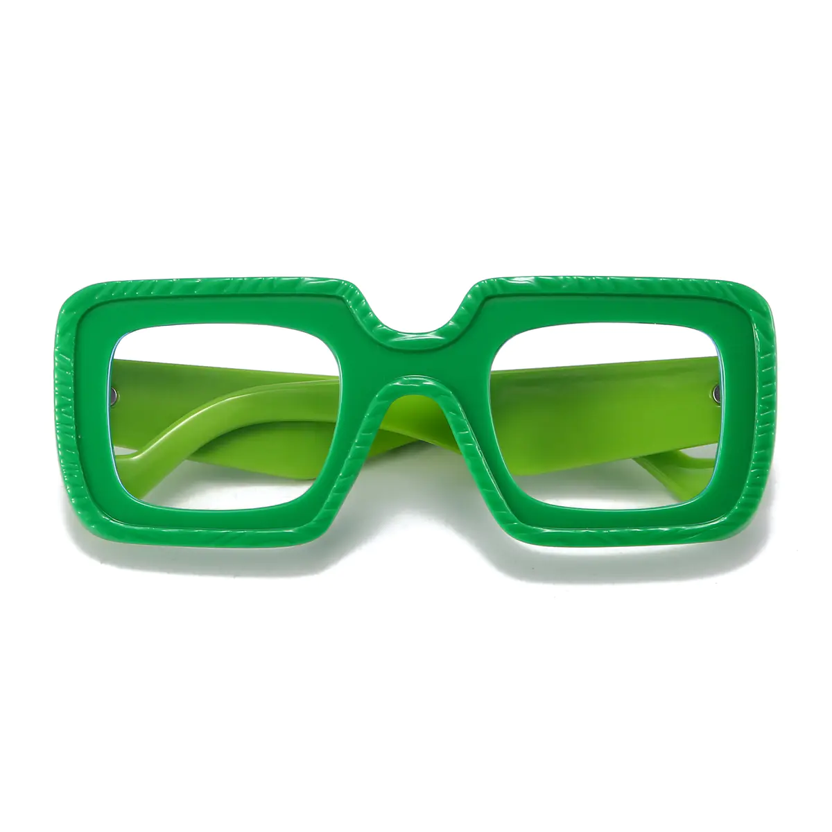 Square Green Eyeglasses