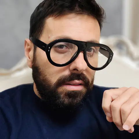 Aviator Black Eyeglasses