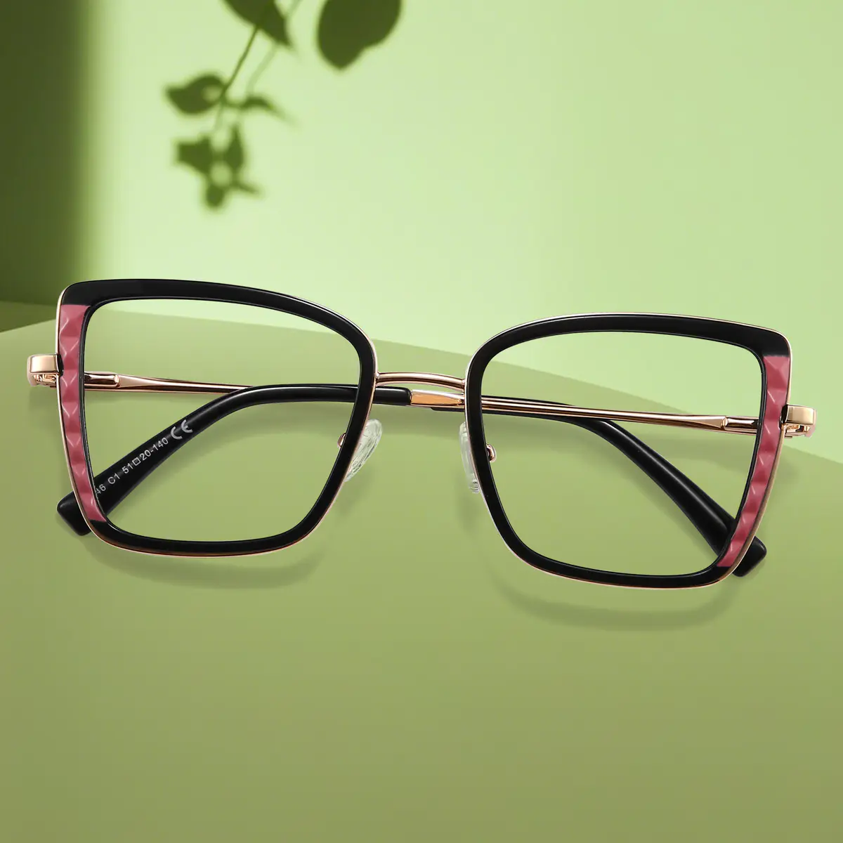 Square Black Eyeglasses