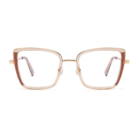 Square Cream Eyeglasses