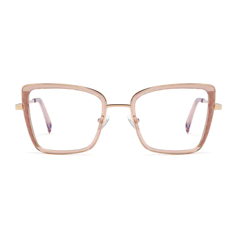 Square Pale Pink Eyeglasses