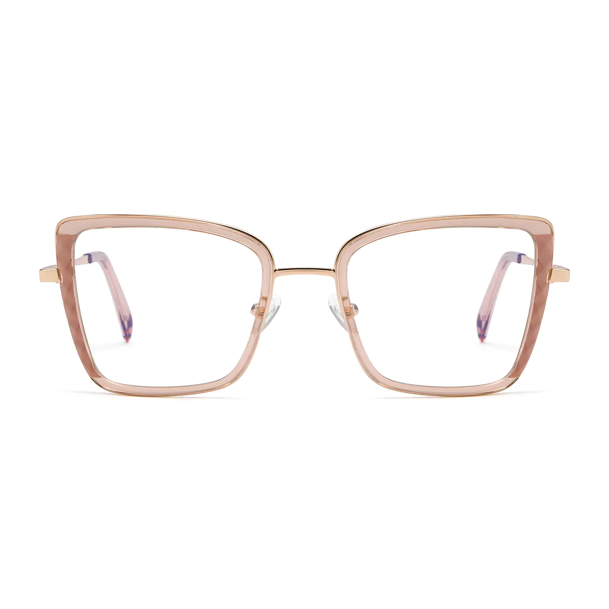 Square Pale Pink Eyeglasses