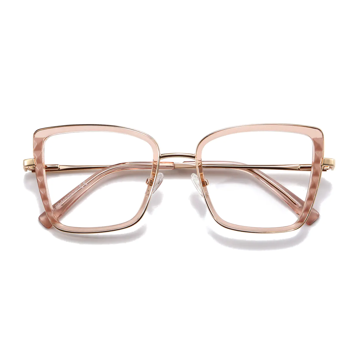 Square Pale Pink Eyeglasses