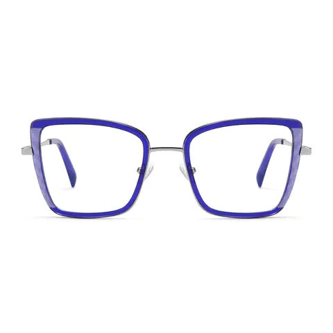 Square Blue Eyeglasses