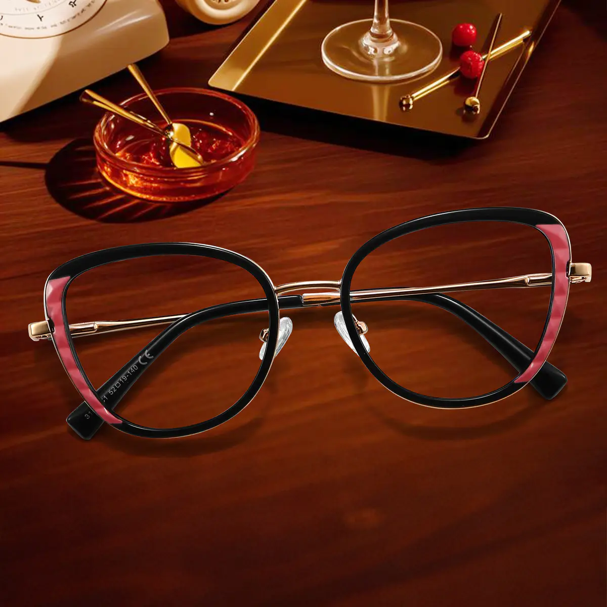 Cat-eye Black Eyeglasses