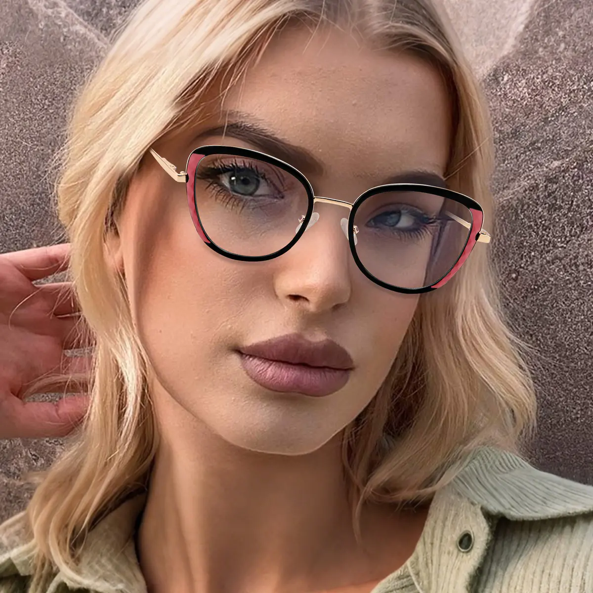 Cat-eye Black Eyeglasses