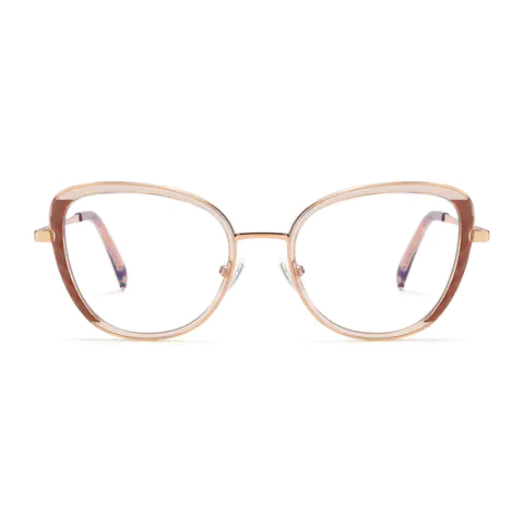 Cat-eye Light Brown Eyeglasses