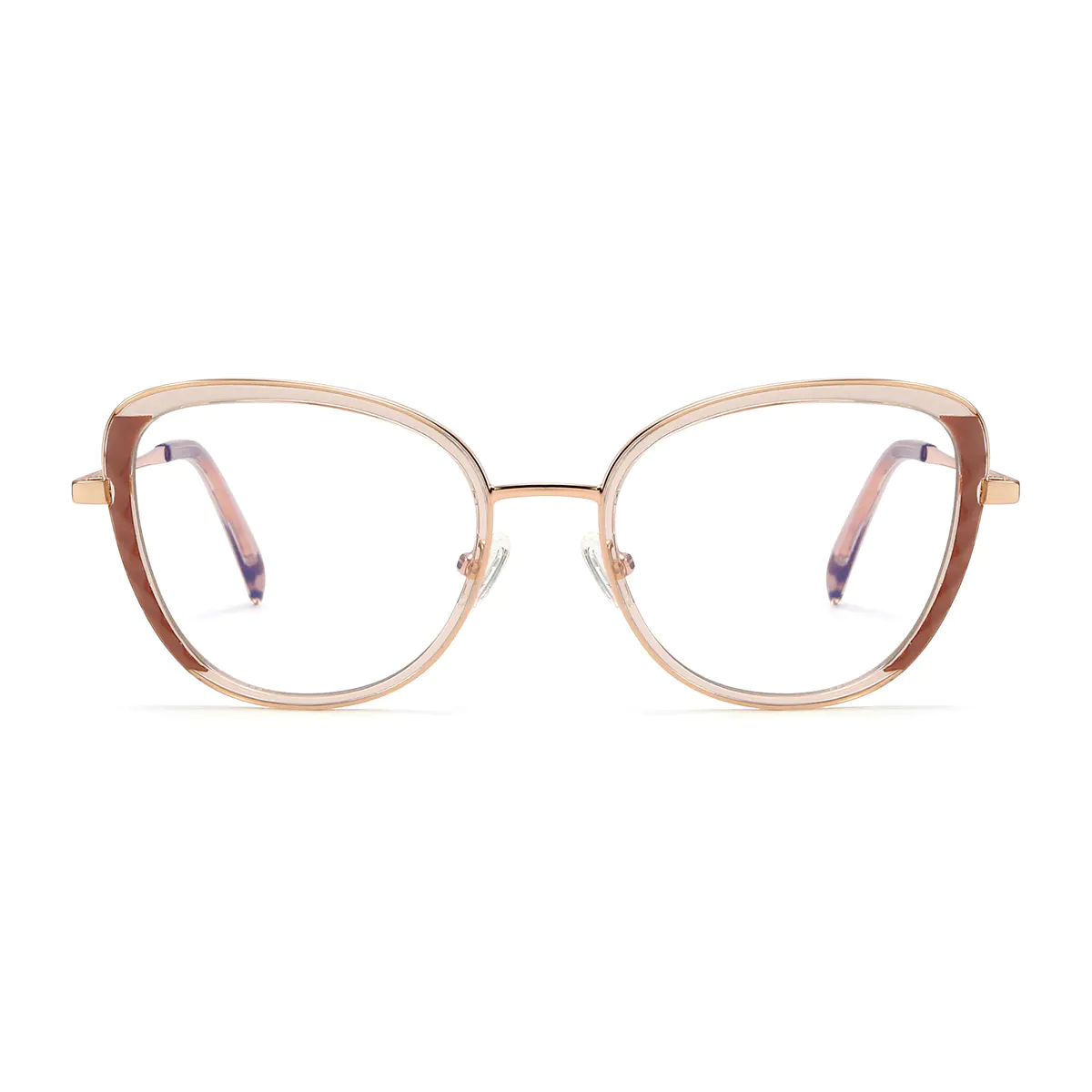 Cat-eye Light Brown Eyeglasses
