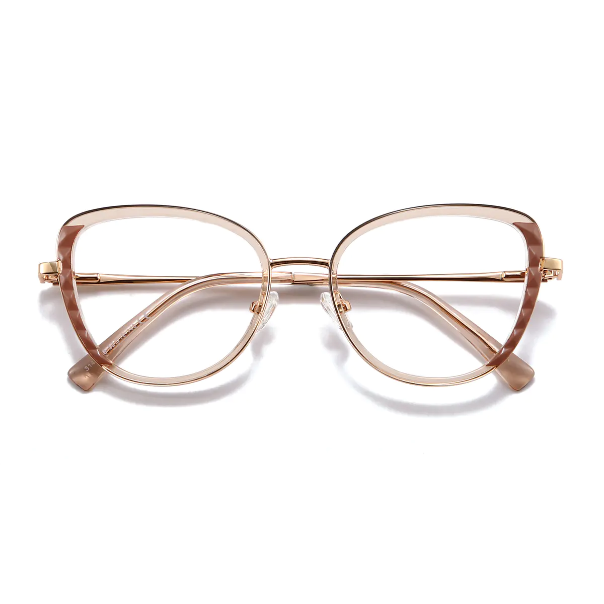 Cat-eye Light Brown Eyeglasses
