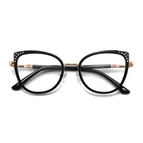 Cat-eye Black Eyeglasses