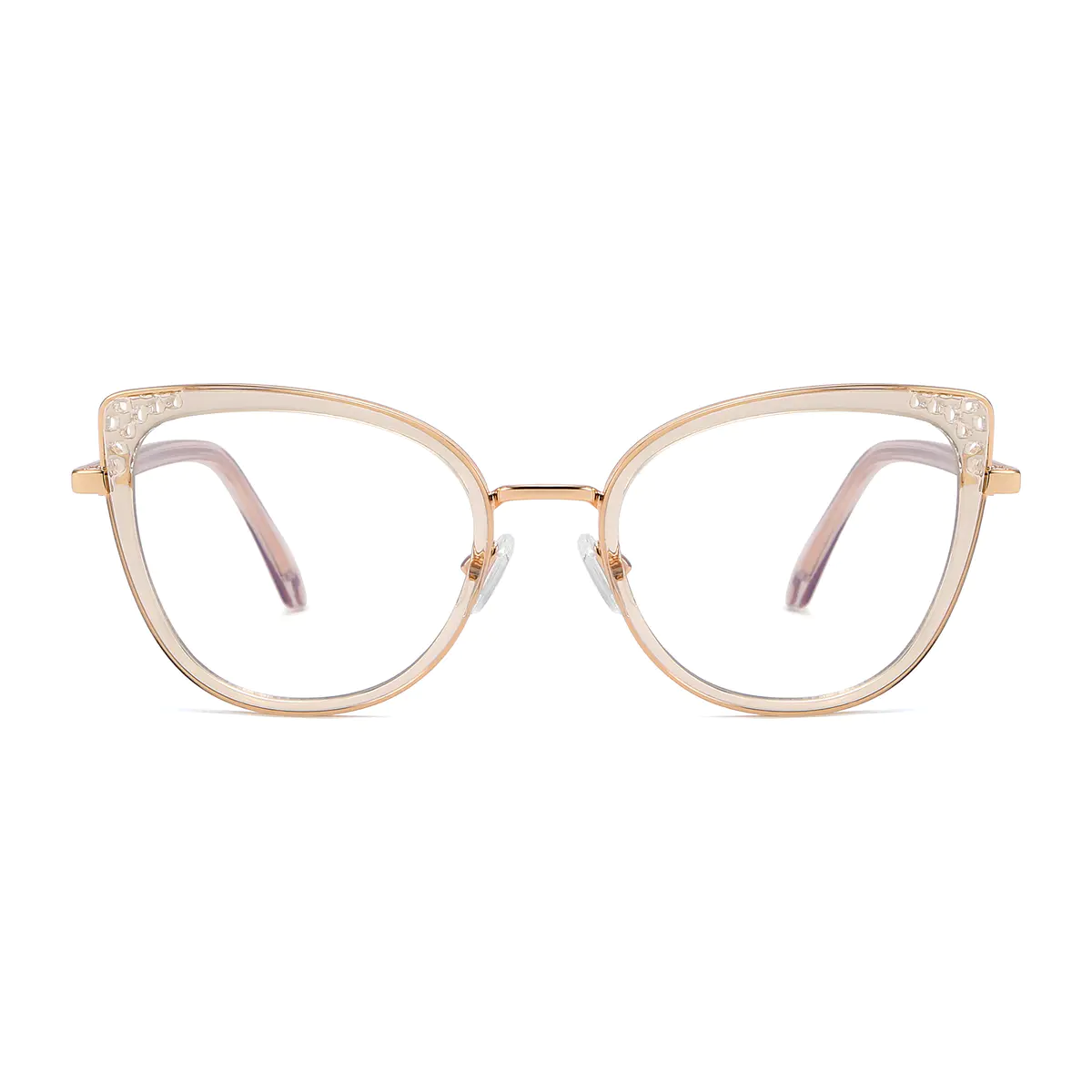 Cat-eye Light Brown Eyeglasses