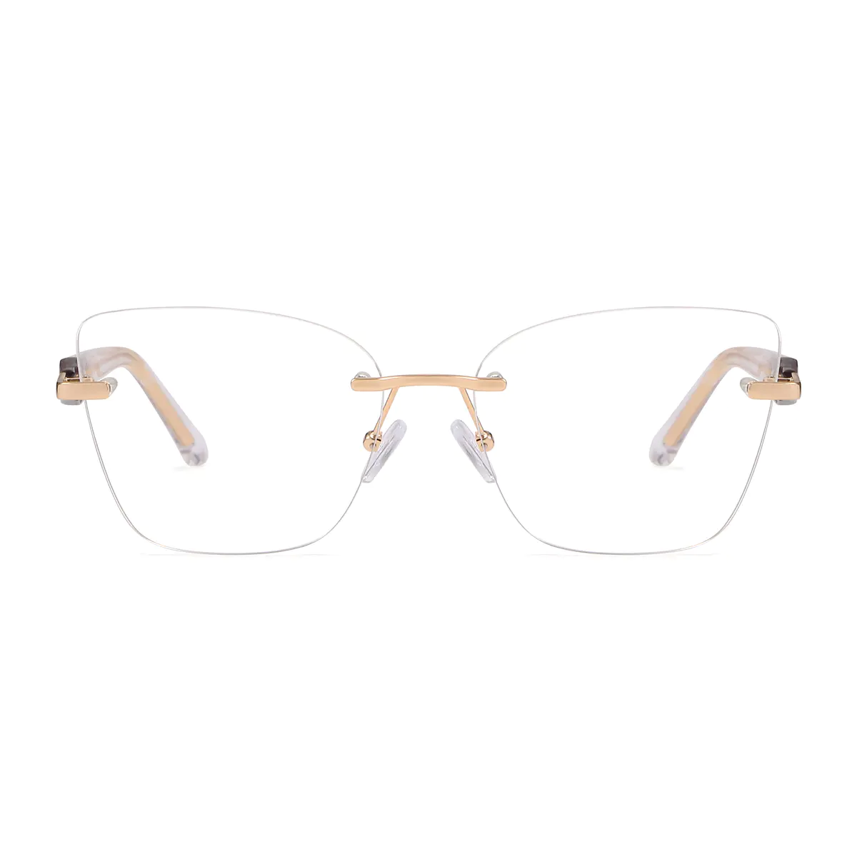 Square Black/White Eyeglasses