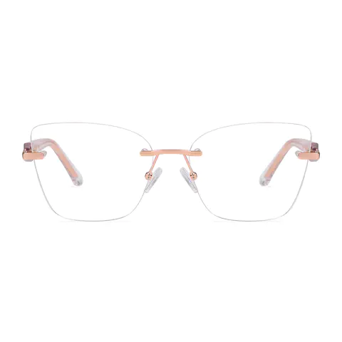 Square Rose Gold Eyeglasses