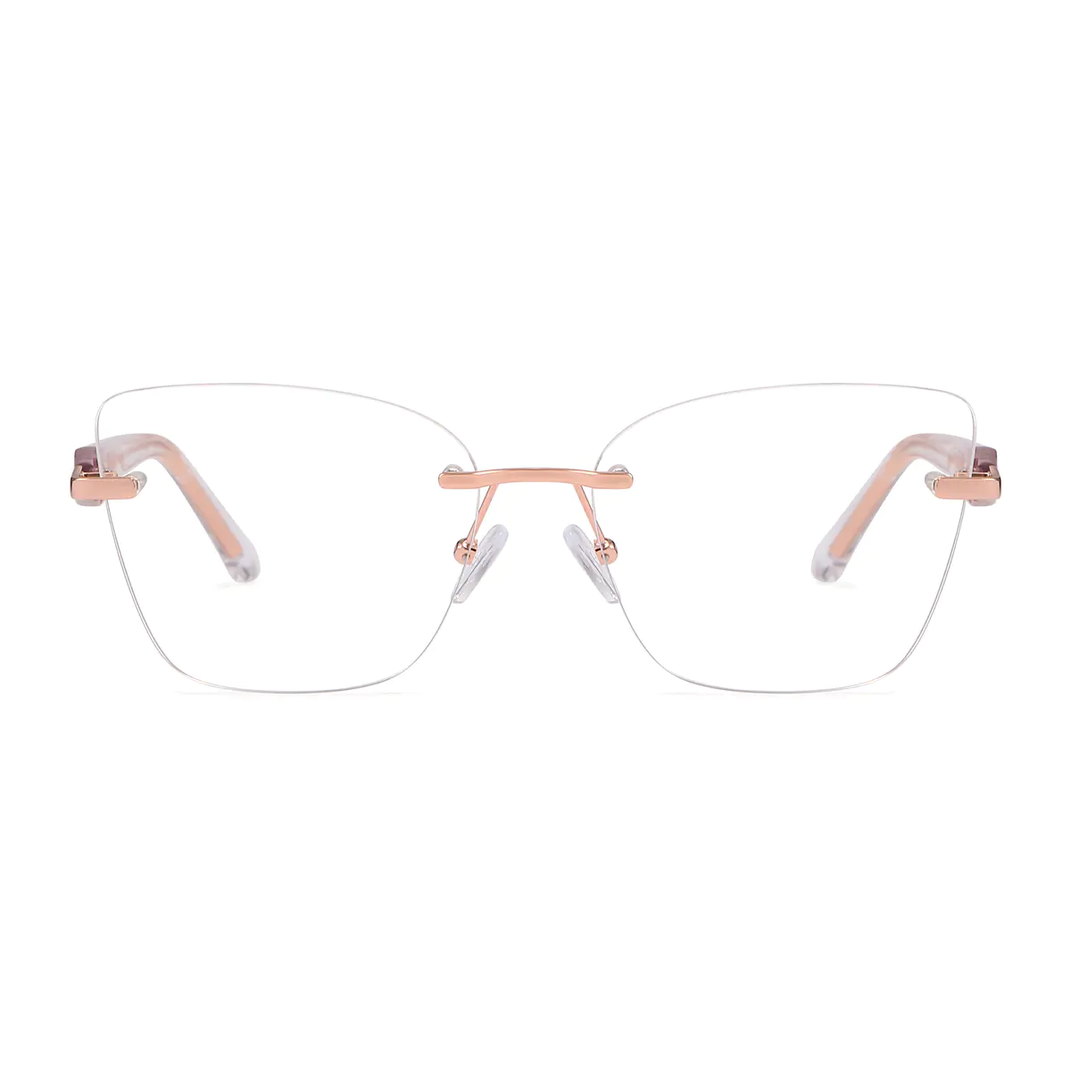 Square Rose Gold Eyeglasses