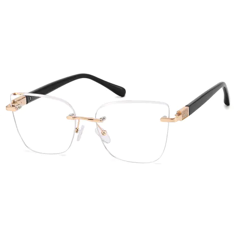 Square Black Eyeglasses