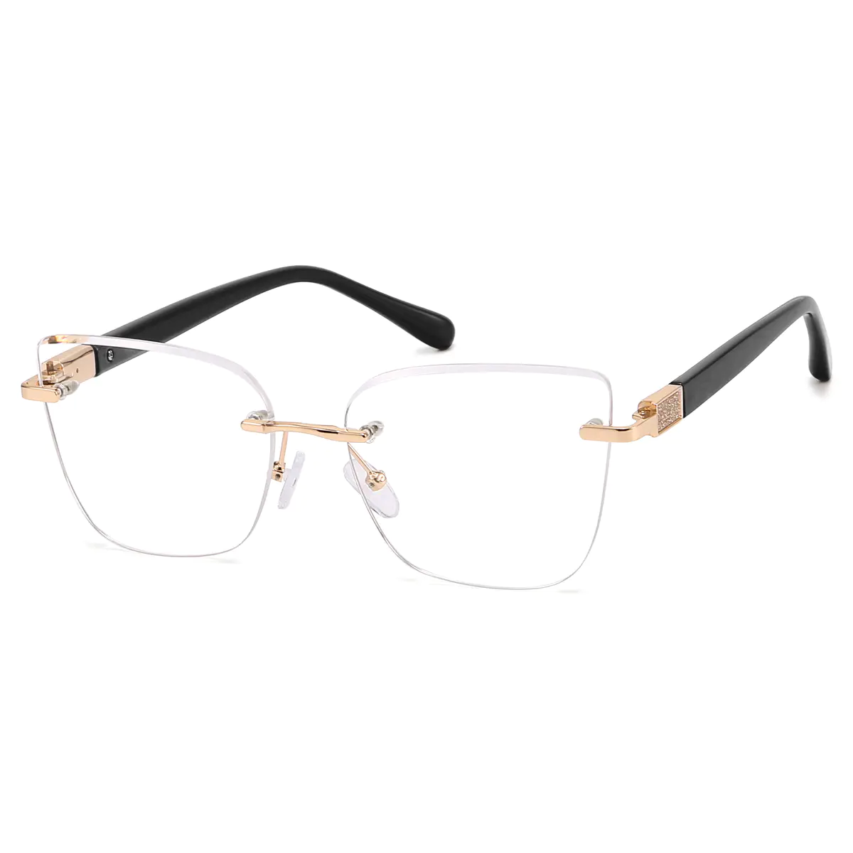 Square Black Eyeglasses