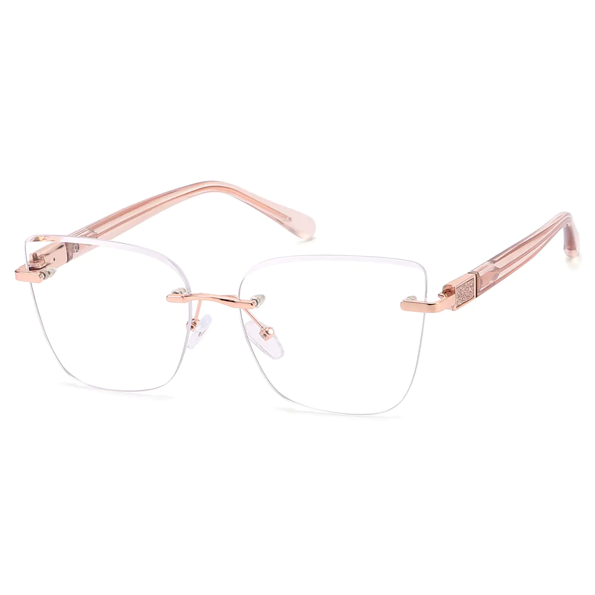 Square Rose Gold Eyeglasses