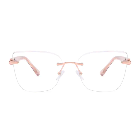 Square Rose Gold Eyeglasses