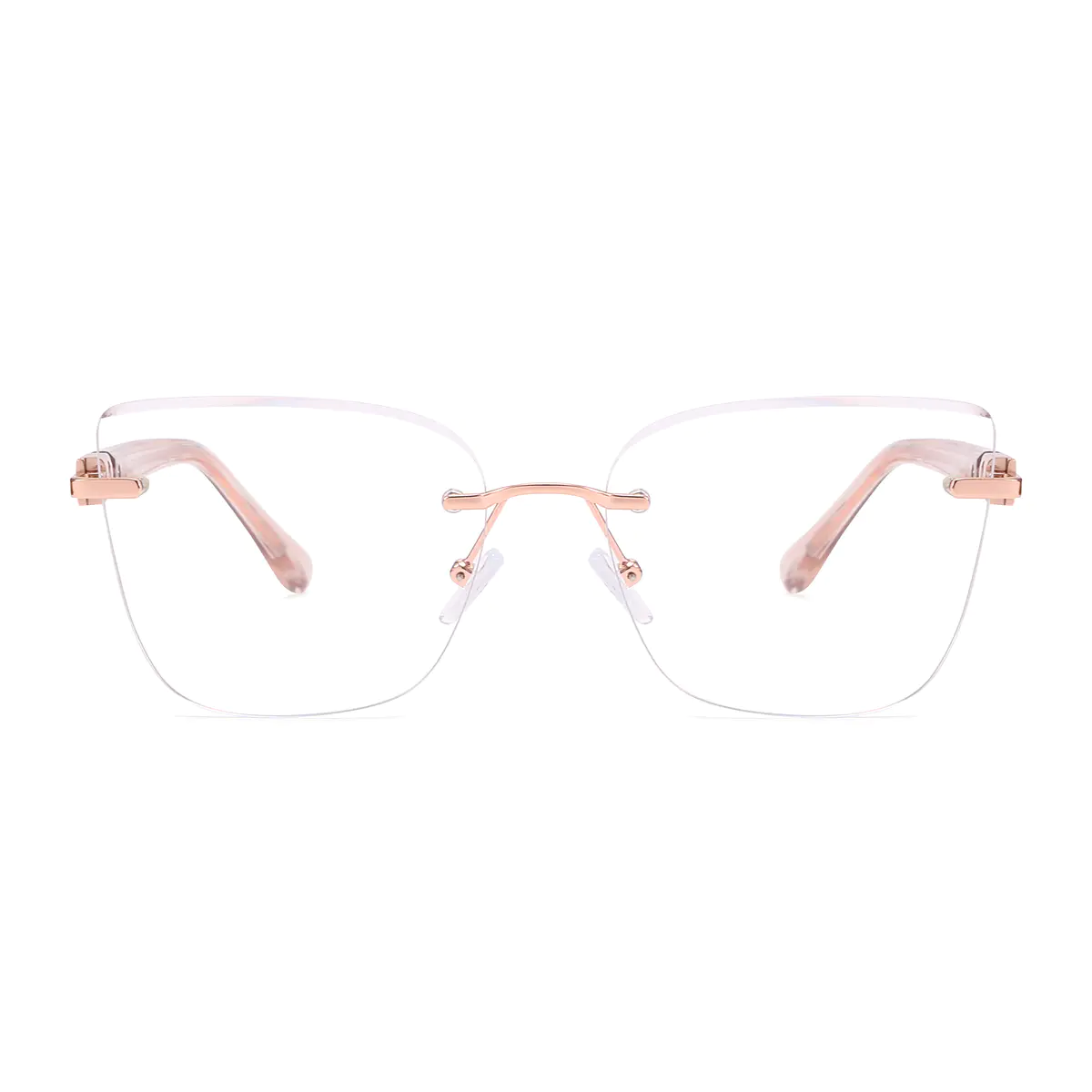 Square Rose Gold Eyeglasses
