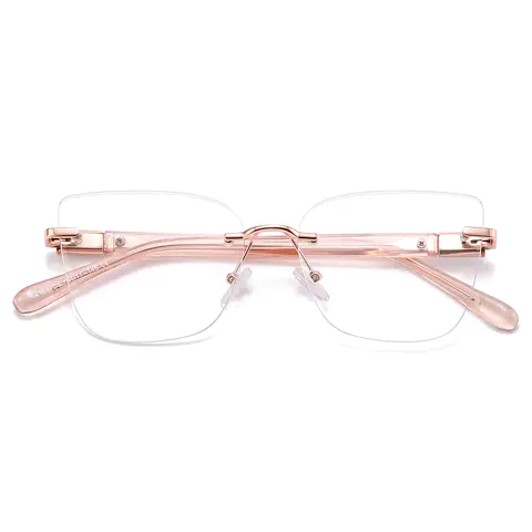 Square Rose Gold Eyeglasses