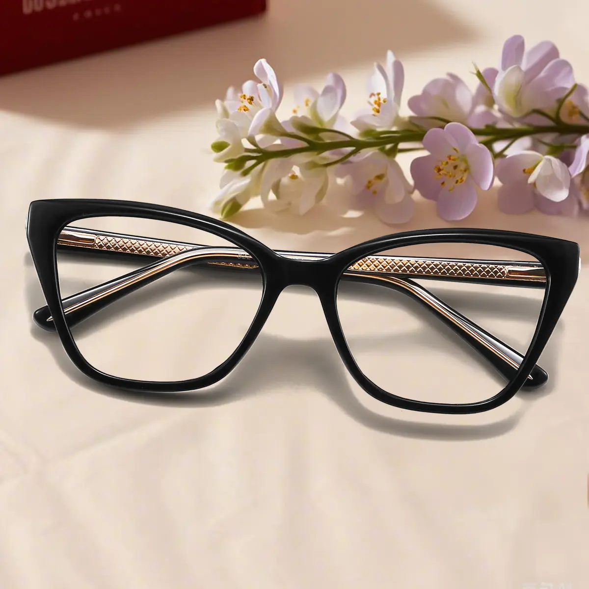 Cat-eye Black Eyeglasses