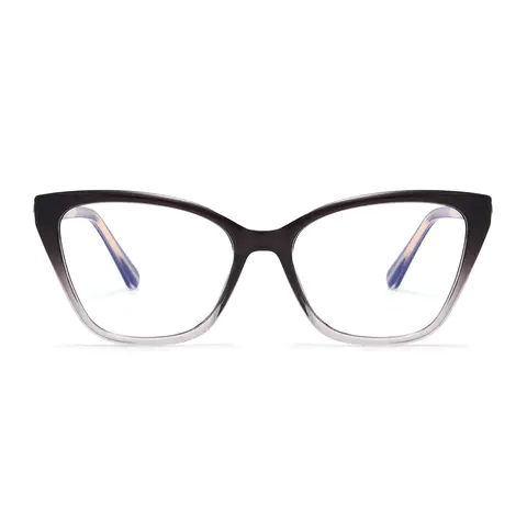 Cat-eye Black/White Eyeglasses