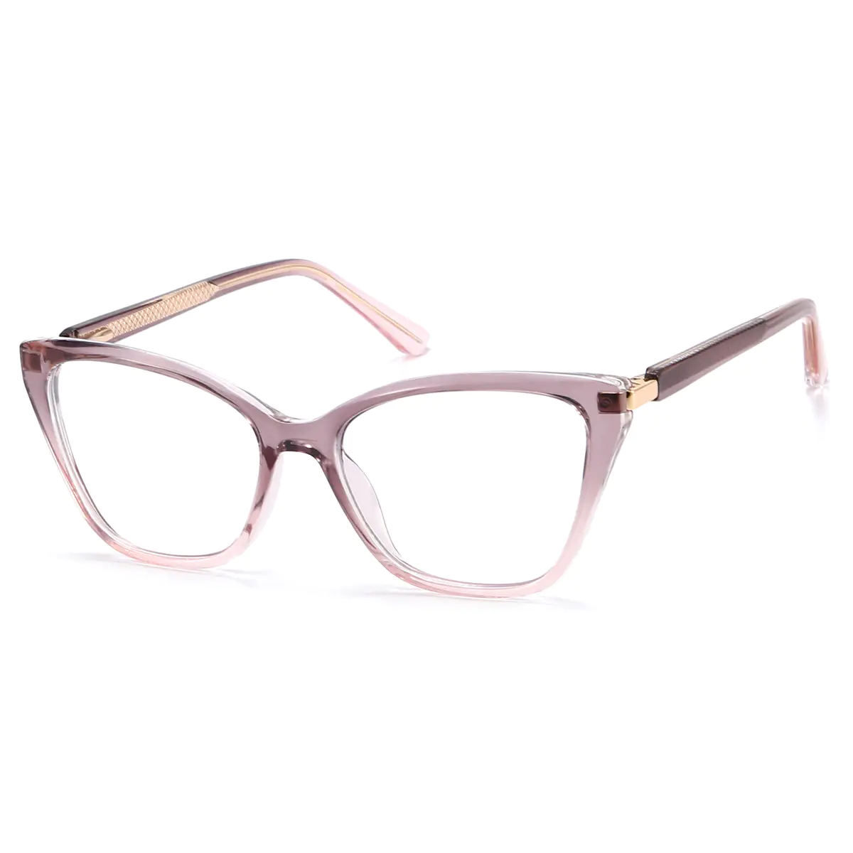 Cat-eye Gradient Gray Eyeglasses