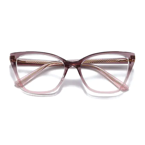 Cat-eye Gradient Gray Eyeglasses