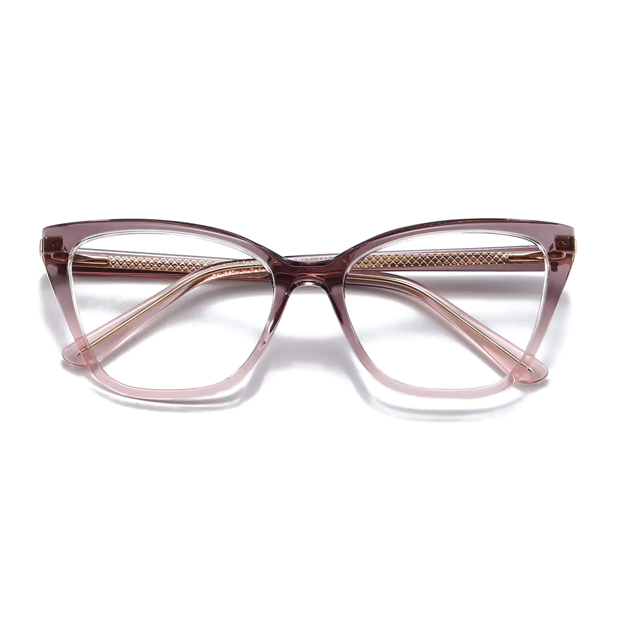 Cat-eye Gradient Gray Eyeglasses