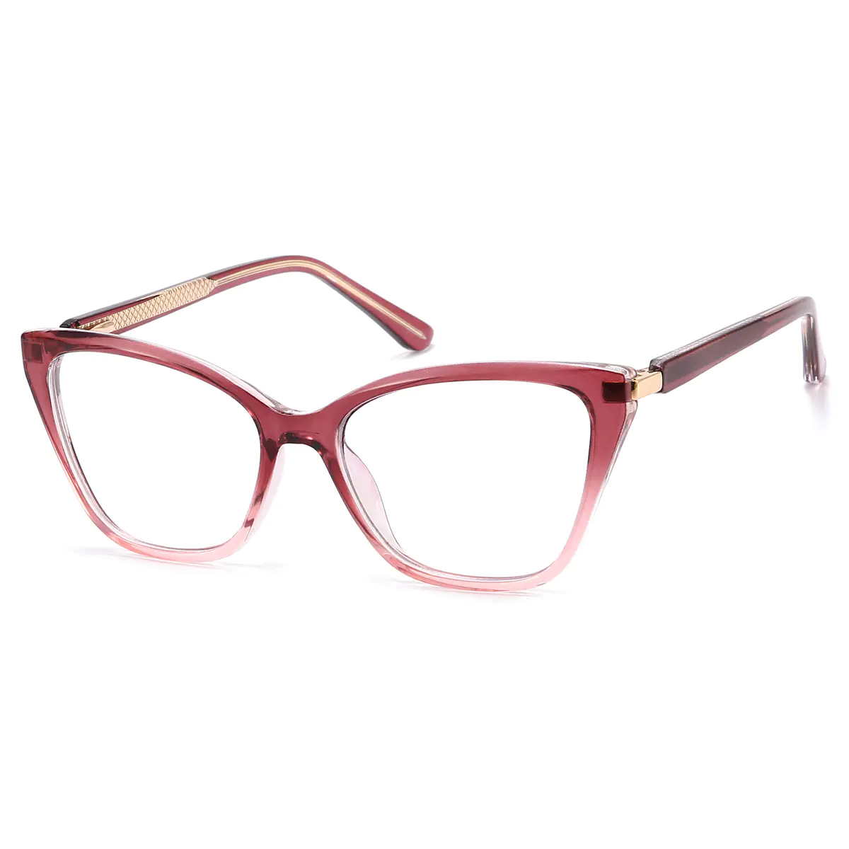 Cat-eye Gradient Pink Eyeglasses