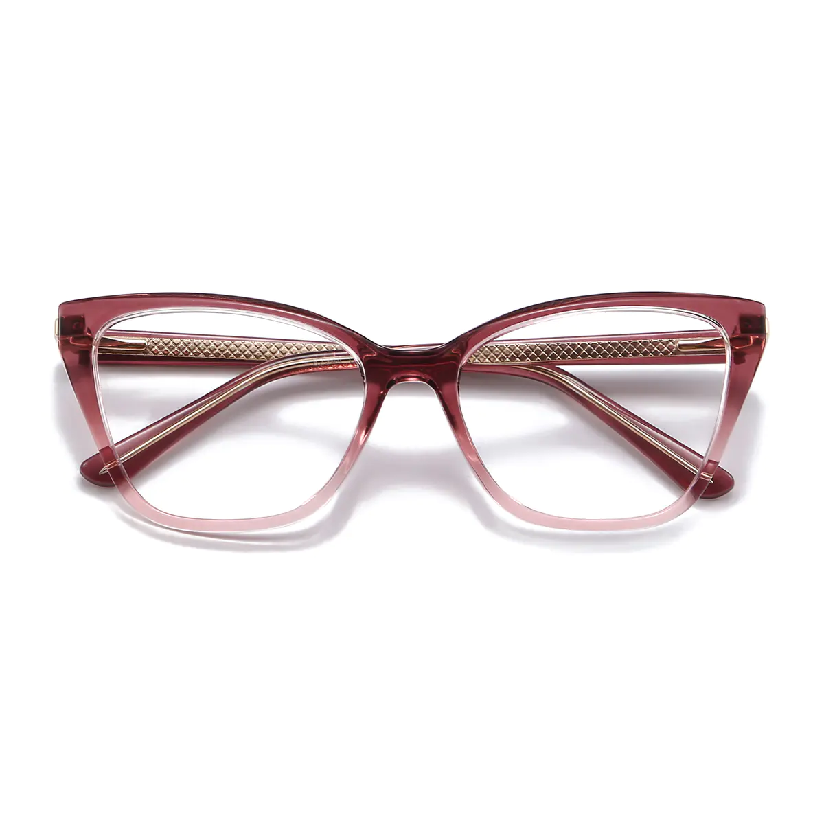 Cat-eye Gradient Pink Eyeglasses